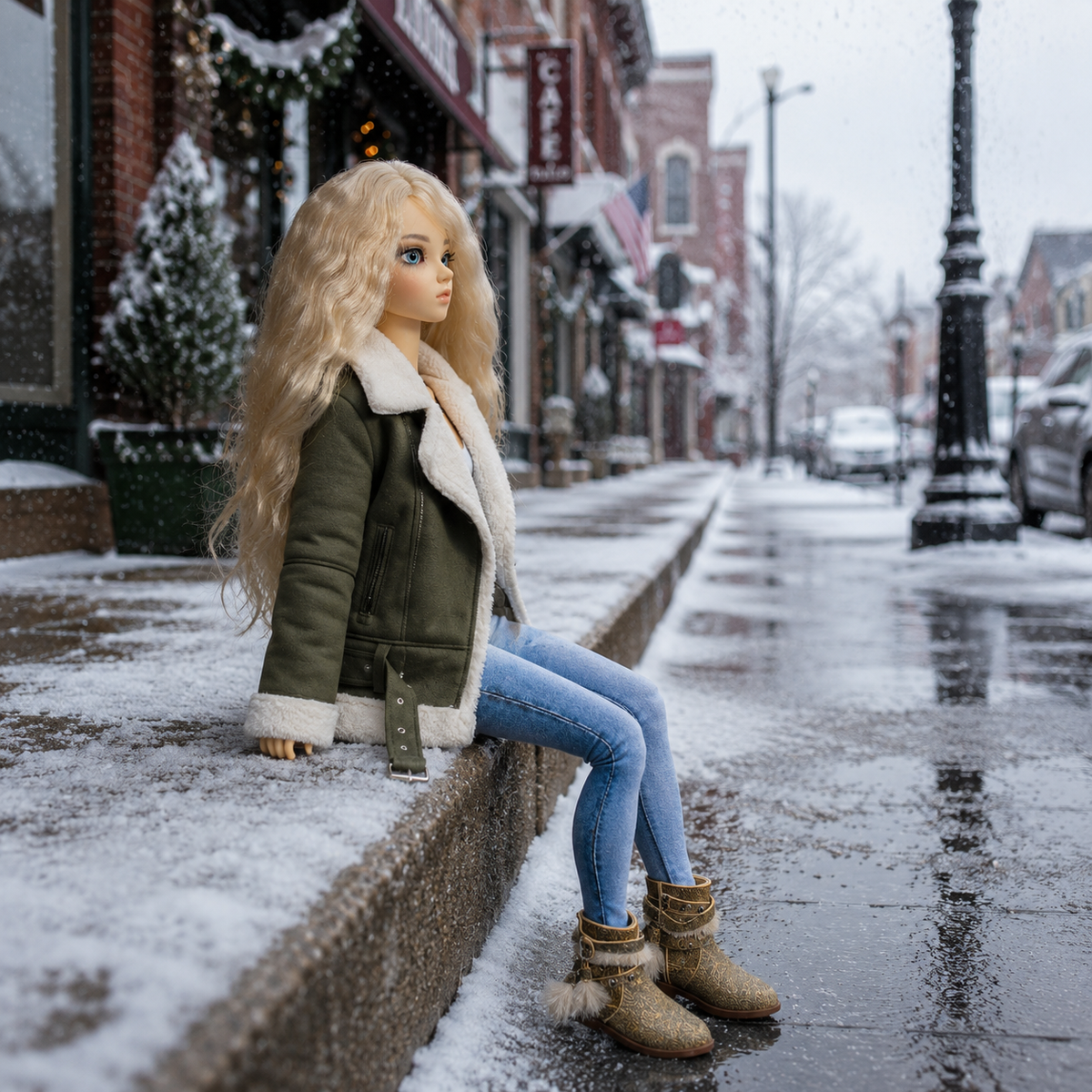 Boho Leather Boots for MiniFee, Narae, FID woman
