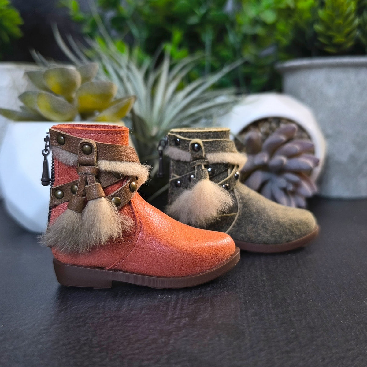 Boho Leather Boots for MiniFee, Narae, FID woman