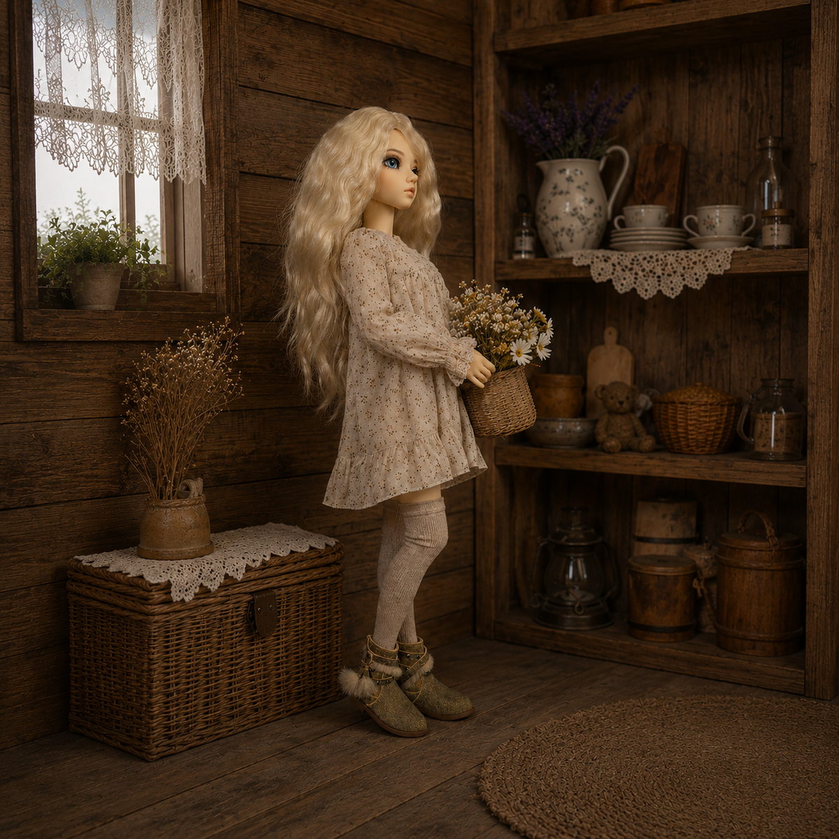 Boho Leather Boots for MiniFee, Narae, FID woman